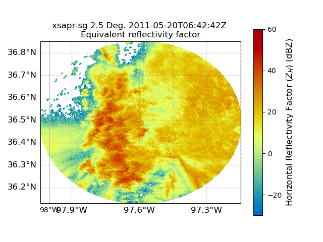 xsapr-sg 2.5 Deg. 2011-05-20T06:42:42Z  Equivalent reflectivity factor